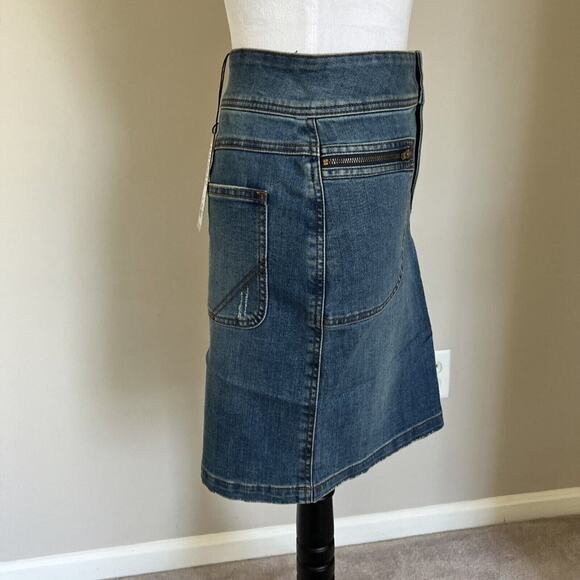 Prana Denim Skirt Mini Pencil Fitted Pockets Casual Everyday - Picture 4 of 8